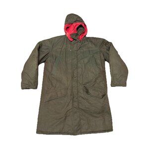 Vtg 1950's LL Bean Woods Arctic Brand Parka Jacket Military Green Hooded Mens XL